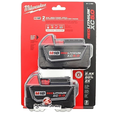 Milwaukee 48-11-1852 M18 18V Lithium-Ion Battery Pack