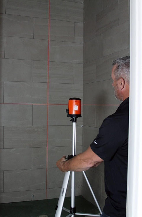 Johnson 40-0921 Self-Leveling Cross Line Laser Level Kit with Tripod & Case