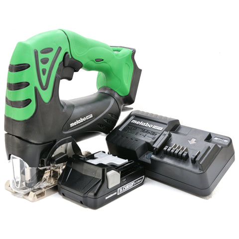 New Metabo CJ18DSL18V Lithium Ion Cordless Jig Saw 3.0 Ah Battery Charger Kit