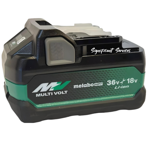 Metabo HPT 380083M 18V/36V MultiVolt Battery 2.5Ah 5.0Ah 4-Stage Fuel Gauge