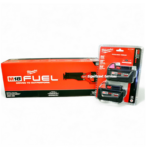 Milwaukee 2821-20 18V Fuel Sawzall Reciprocating Saw Cordless 5.0 AH Batteries