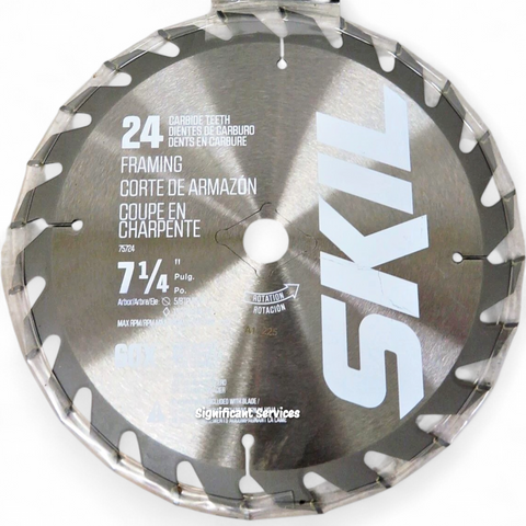 Skil 75724W 7-1/4-Inch 24-Tooth Carbide Tipped Circular Saw Blade for SKIL...