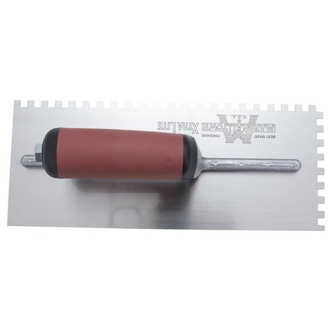 MARSHALLTOWN 776SDL Flooring & Tiling Notched Trowel 1/4 X 3/8 X 1/4 Left Handed