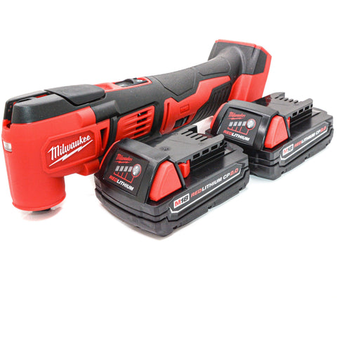 New Milwaukee 2626-20 M18 18V Cordless Lithium-Ion Multi-Tool 2.0 Ah Batteries