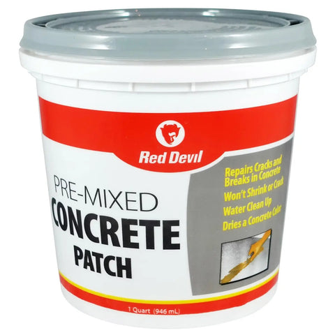 Red Devil 0644 Pre-Mixed Concrete Patch 1 Quart Gray Pack of 1