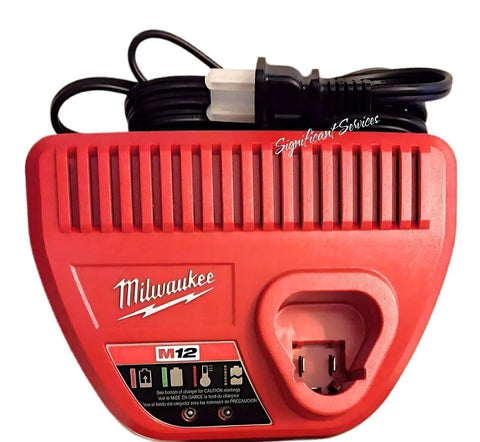 New Milwaukee 48-59-2401 M12 Lithium Ion 12 Volt Battery Charger Genuine OEM