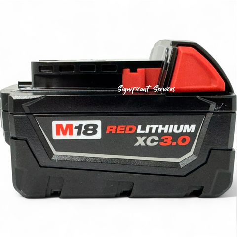 2 GENUINE Milwaukee 48-11-1828 M18 18V 3.0 AH Batteries XC Red Lithium 18 Volt