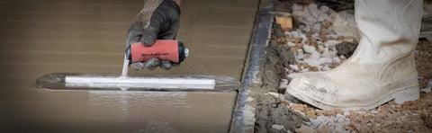 MARSHALLTOWN MXS66BRD Fully Rounded Concrete Finishing Trowel, Blue Steel Blade, DuraSoft Handle, 16 x 4, Made in The USA