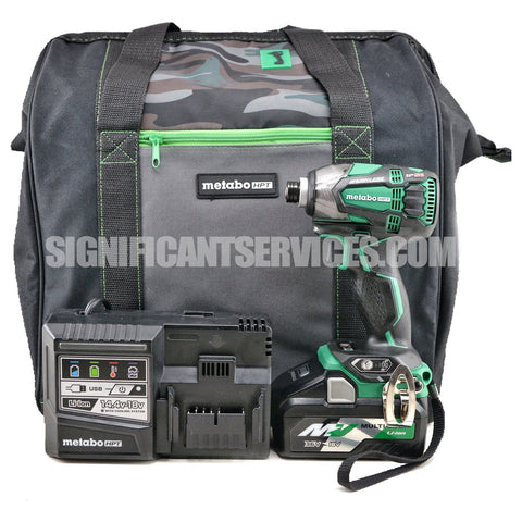 Metabo HPT WH18DBDL2 Cordless Brushless 1/4" 36V 18V 4.0 Ah Multivolt Triple Hammer Impact Driver Kit