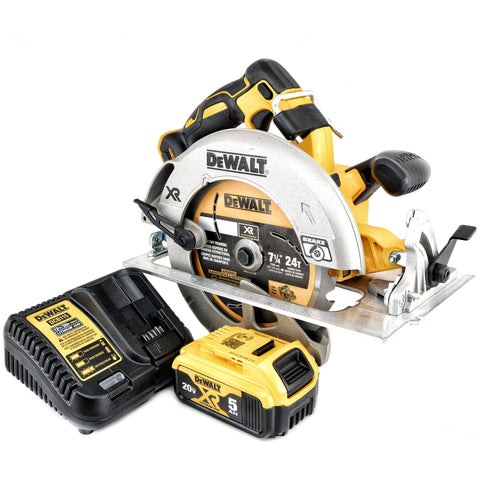 DeWALT DCS570B 20V MAX Lithium Ion 5.0 Ah 7-1/4 in Brushless Cordless Circular Saw Kit