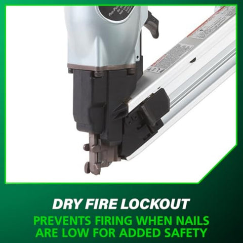 Metabo NR65AK2 HPT Strap-Tite Strip Nailer Pro Pneumatic Power Nailer 1.5 2.5"