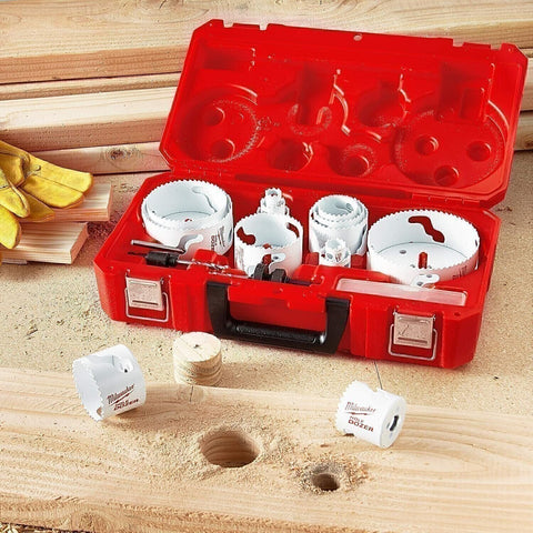 Milwaukee 49-22-4105 Master Electricians Ice Hardened Hole Saw Kit 19 Piece