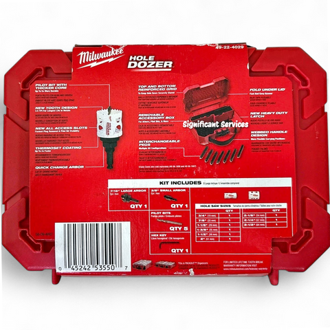 Milwaukee 49-22-4029 Tool HOLE DOZER Bi-Metal Hole Saw Set (17-Piece) with Case