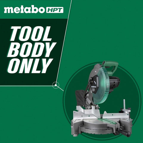 Metabo HPT C1810DFAQ4 18V MultiVolt Li-Ion Cordless 10" Single Bevel Miter Saw