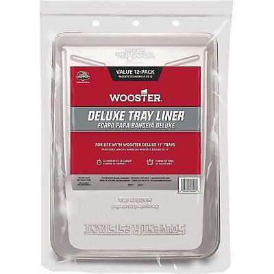 Wooster Brush BR496-11 Deluxe Tray Liner, 12-Pack, 11-Inch, Clear