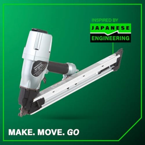 Metabo NR65AK2 HPT Strap-Tite Strip Nailer Pro Pneumatic Power Nailer 1.5 2.5"