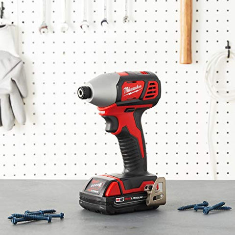 Milwaukee 2656-20 M18 1/4" Cordless Battery Hex Impact Driver 2.0 AH Batteries