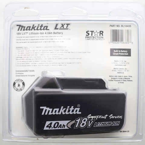 New MAKITA BL1840B 18V Lithium-Ion 4.0 Ah Battery NEW in PACKAGE