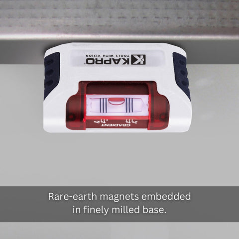Kapro 946 Smarty Magnetic Cast Pocket Level OPTIVISION and Plumb Site 4 Inch