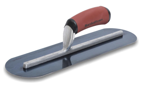 MARSHALLTOWN MXS66BRD Fully Rounded Concrete Finishing Trowel, Blue Steel Blade, DuraSoft Handle, 16 x 4, Made in The USA