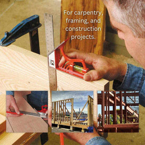 Kapro 325M Magnetic Lock Combination Square with 5 Finely Milled Sides 12 Inch