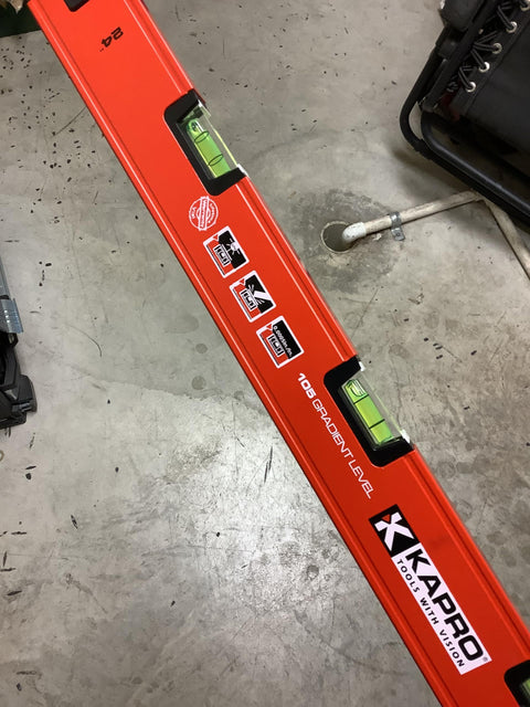 Kapro 105 Topgrade Box Level 48 Inch Slope Vials Precision Surface Aluminum