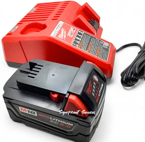 GENUINE M18 Milwaukee 48-11-1828 3.0 Ah Li-Ion Battery Charger 48-59-1812 New