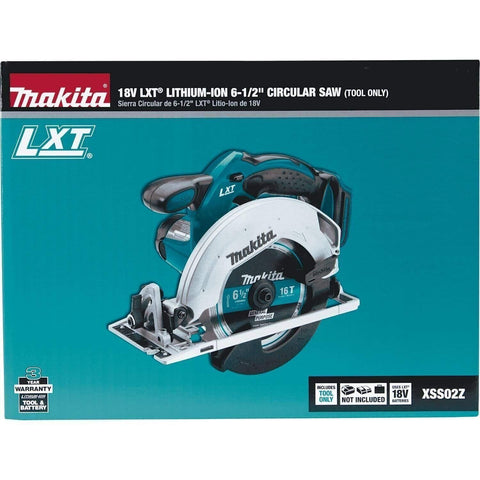 New Makita XSS02Z 18V LXT Lithium-Ion Cordless 6-1/2" Circular Saw New in Box