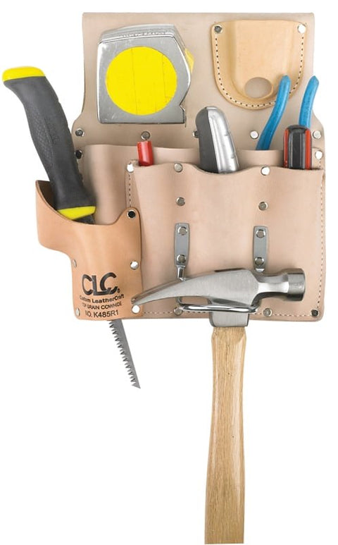 Custom Leathercraft - DW-109 CLC K485R1 Standard Drywaller's Tool Pouch, Chrome-