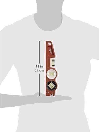 New Milwaukee 48-22-5210 Magnetic Level 10" Die Cast SHARPSITE 360° Locking Vial