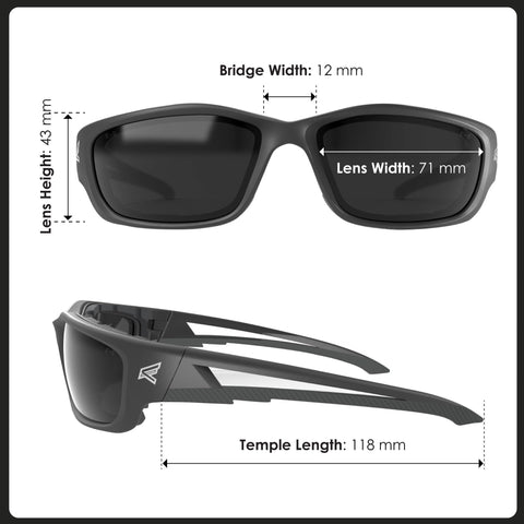 Edge SK-XL116 Wrap-Around Safety Glasses Anti-Scratch Non-Slip UV 400