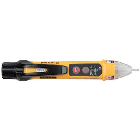 Klein Tools NCVT-5A Voltage Tester, Non-Contact Dual Range Voltage Tester Pen with Integrated Laser Pointer and Visual and Audible Alerts