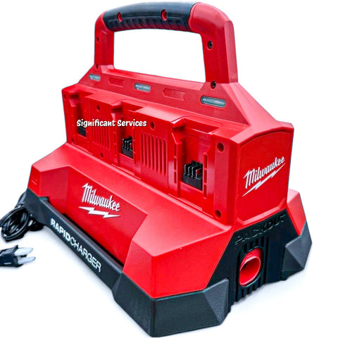 Milwaukee 48-59-1809 M18 18V Li-Ion Packout 6 Port Bay Rapid Battery Charger