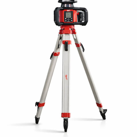 Milwaukee M18 4000 ft. Red Exterior Dual Slope Rotary Laser Level Kit with Receiver, Remote, Grade Rod and Tripod