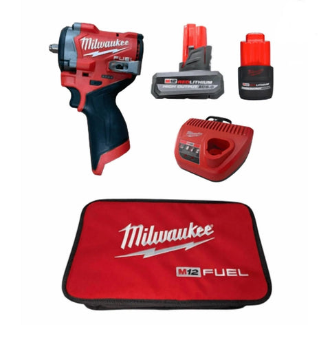 Milwaukee 2562-22 M12 FUEL 3/8" Stubby Cordless Impact Wrench Kit 12V