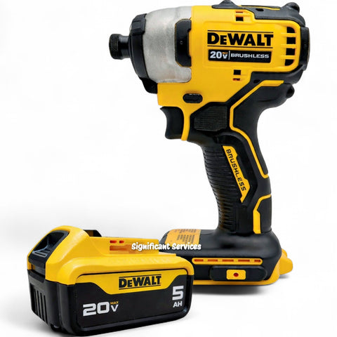 DEWALT DCF809B 20V MAX Atomic 1/4" Brushless Impact Driver 5.0 Ah Battery Pack