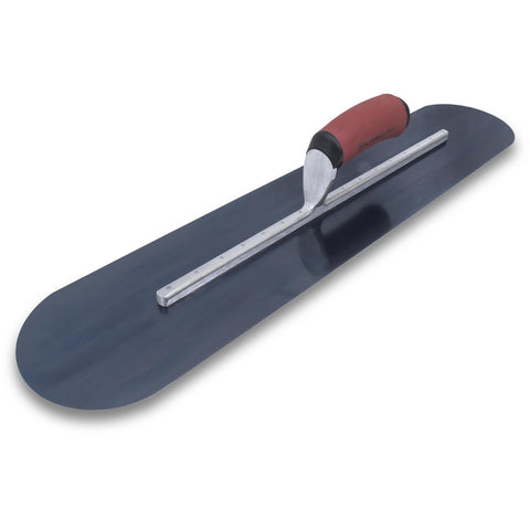 MARSHALLTOWN MXS24BRD Fully Rounded Concrete Finishing Trowel, Blue Steel Blade, DuraSoft Handle, 24 x 4, Made in the USA