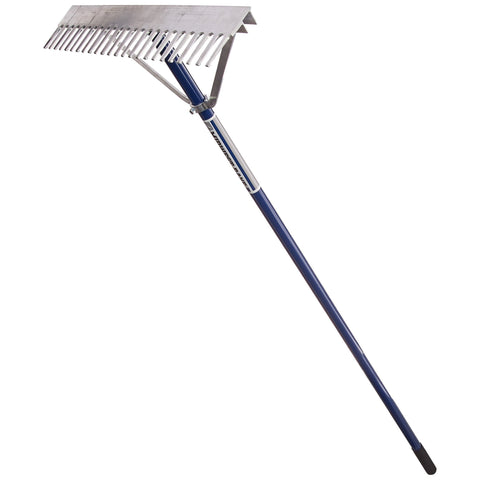 Midwest 10024 Aluminum Landscape Rake, 24-Inch, Blue