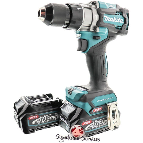 Makita GPH01Z XGT 40V Brushless Cordless 1/2" Hammer Driver Drill 2.5 Ah Battery
