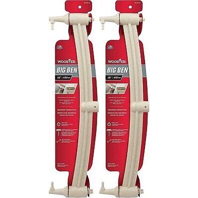 WOOSTER Big Ben BR045-18 18" L Yoke Roller Frame Threaded Heavy Duty 2 Pack