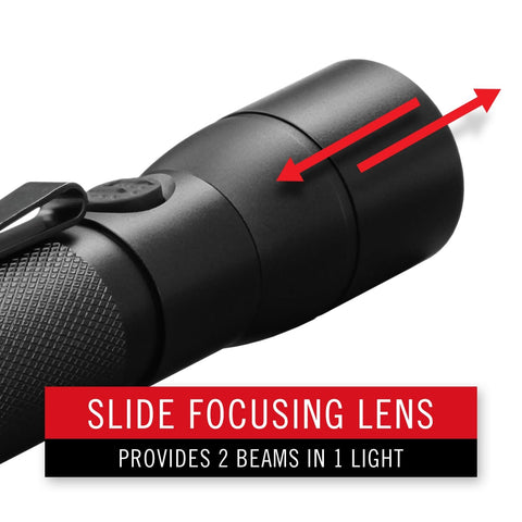 Coast HX5R LED Flashlight Rechargeable 345 Lumens Slide Focus Torch 21625 New