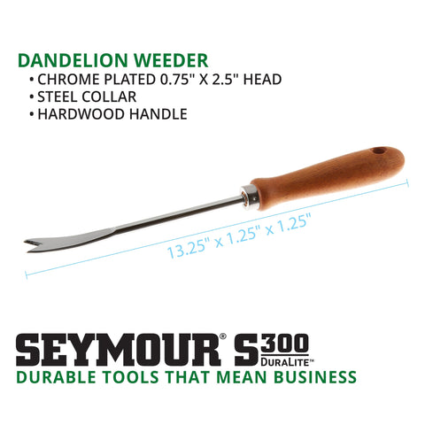 Seymour 41035 Dandelion Weeder 13.25in Handheld Garden Weeding Root Extractor
