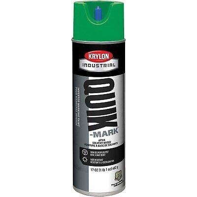 Krylon Industrial Quik-Mark Sb Inverted Marking Paint Apwa Green - Lot of 12