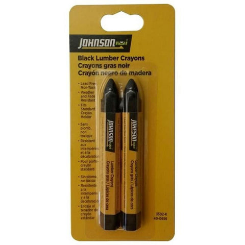 Johnson Level & Tool 3502-K Lumber Crayon-2, Black