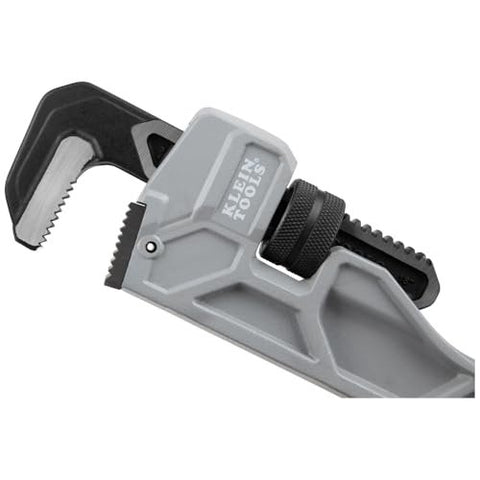 Klein Tools 68225 18-Inch Cast Aluminum Pipe Wrench, Heavy Duty Adjustable Plumbing Wrench with I-Beam Handle, 2-1/2-Inch Jaw Capacity