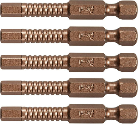 VEGA 3mm HEX Allen Wrench Impact Driver Bits. Impactech Professional Grade 3mm HEX 2” Impact Power Bits Perfect for Ikea Type Furniture P150H030A-5 (Pack of 5)