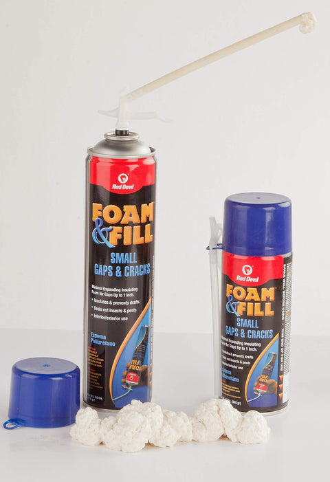 Red Devil 0920 Foam & Fill Small Gaps & Cracks Expanding Polyurethane Sealant, 2