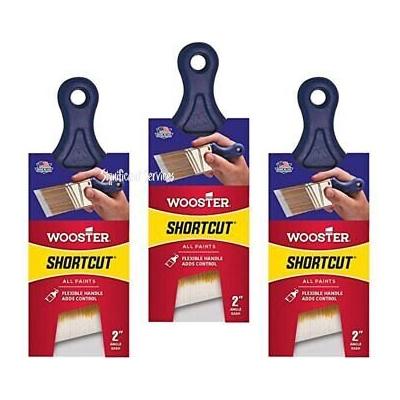 Wooster Brush Q3211-2 Shortcut Angle Sash Paintbrush 2 Inch - Pack of 3