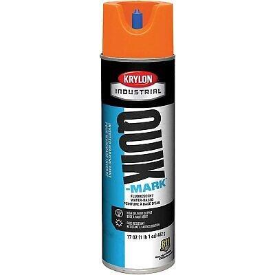 Krylon Industrial Quik-Mark Wb Inverted Marking Paint Fluorescent Orange, Lot...