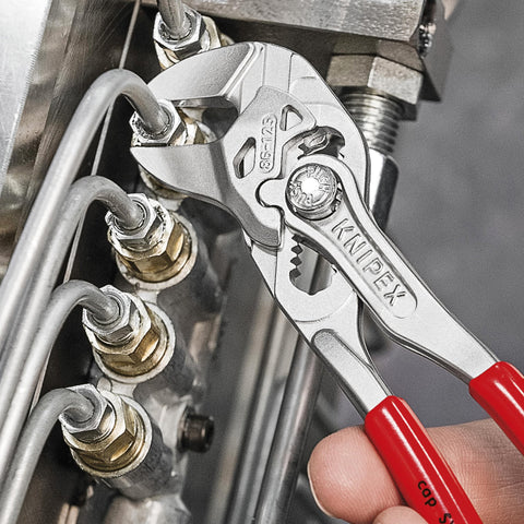 Knipex 8603125 Mini 5" Plier Wrench 3/32" Thin Jaw Width 7/8" Capacity Pliers